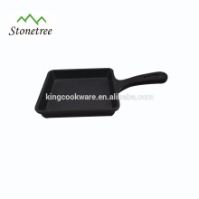 Cheap Vegetable Oil Mini square Cast Iron Skillet